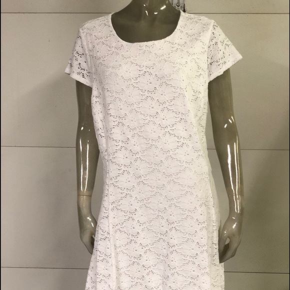 alfani white lace dress